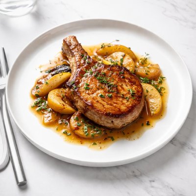 Image of Pork Chops with Calvados