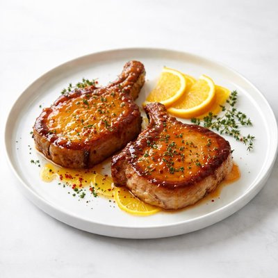 Image of Pork Chops with Orange Glaze