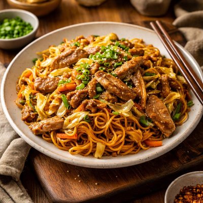 Image of Pork Chow Mein in 30 Minutes