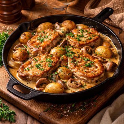 Image of Pork Diane Skillet Supper