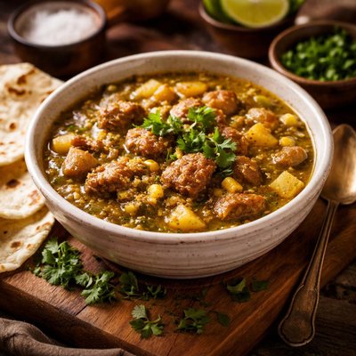 Image of Pork Green Chile Stew High Altitude
