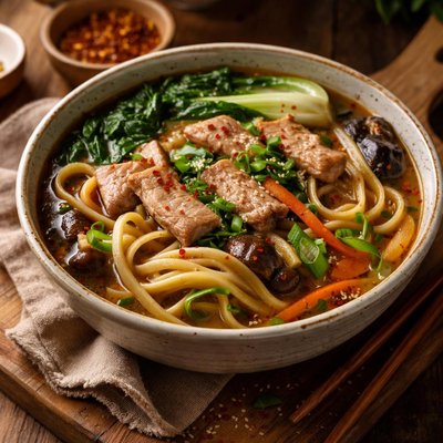 Image of Pork Lo Mein Soup
