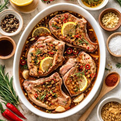 Image of Pork Loin Chop Marinade Old South African