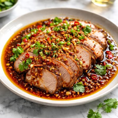 Image of Pork Loin in a Garlic Chili Sauce