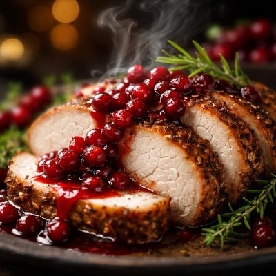 Image of Pork Loin with Lingonberry Sauce