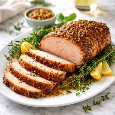 Image of Pork Loin with Mustard Glaze