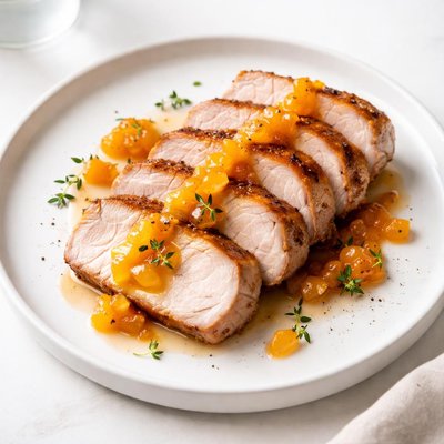 Image of Pork Loins with Peach Jam
