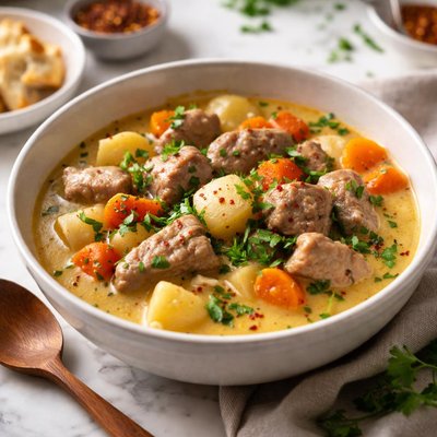 Image of Pork or Lamb Goulash a Blanc