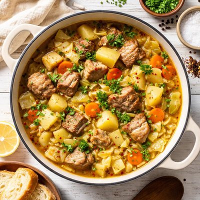 Image of Pork Potato and Cabbage Stew