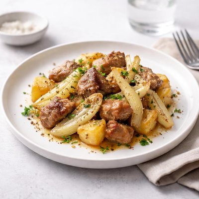 Image of Pork Potato and Fennel Casserole