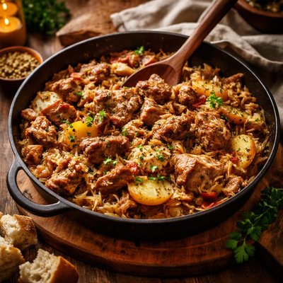 Image of Pork Sauerkraut Skillet