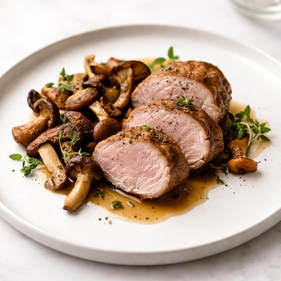 Image of Pork Tenderloin and Mushrooms