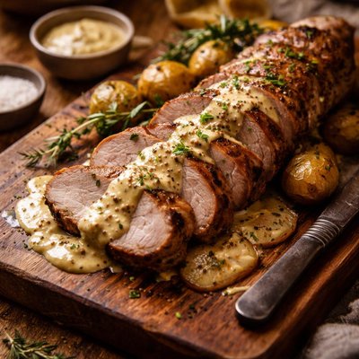 Image of Pork Tenderloin Dijonnaisse