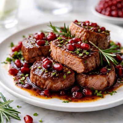 Image of Pork Tenderloin Filet with Pomegranate Molasses