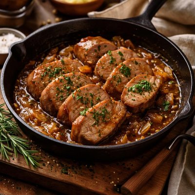 Image of Pork Tenderloin in Pan Sauce