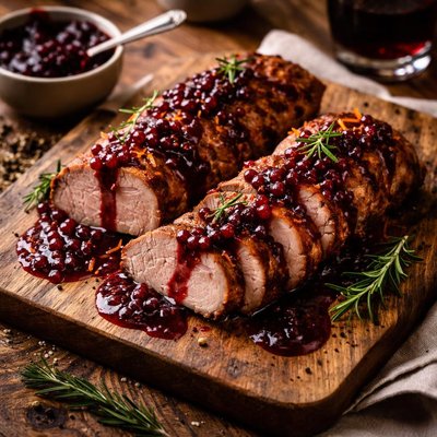 Image of Pork Tenderloin with Cumberland Sauce