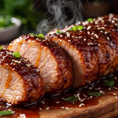 Image of Pork Tenderloin with East West Barbecue Sauce