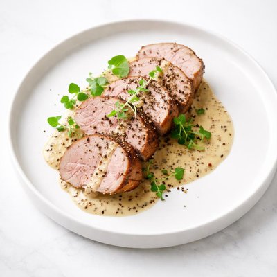 Image of Pork Tenderloin with Grainy Mustard Sauce