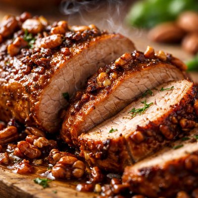 Image of Pork Tenderloin with Maple Pecan Marinade