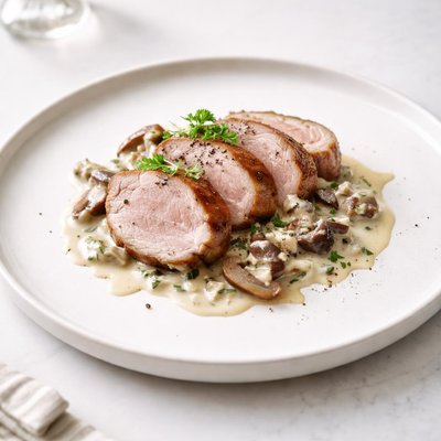 Image of Pork Tenderloin with Mushroom Sauce