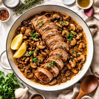 Image of Pork Tenderloin with Mushrooms