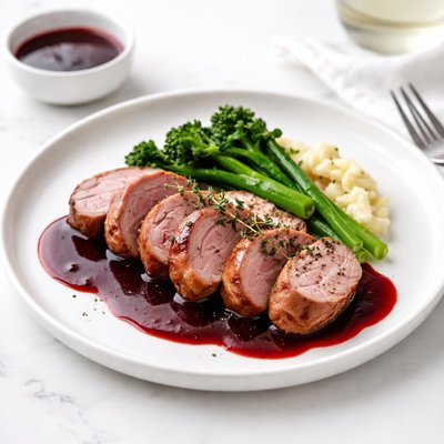 Image of Pork Tenderloin with Red Wine Sauce