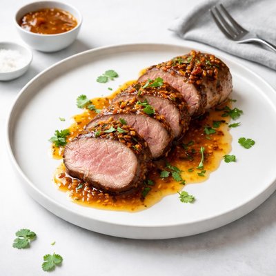 Image of Pork Tenderloin with Spicy Apricot Glaze