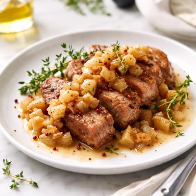 Image of Pork with Pear Compote
