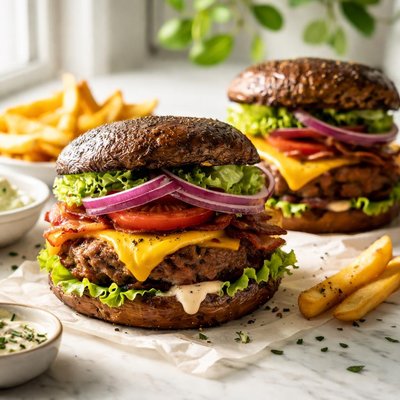 Image of Portabella Cheeseburgers