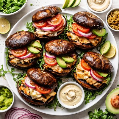 Image of Portabella Chicken Burgers