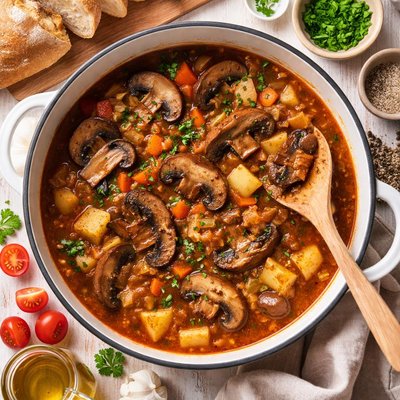 Image of Portobello Mushroom Stew