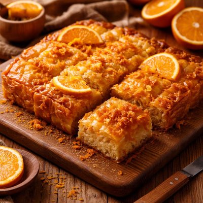 Image of Portokalopita Greek Orange Pie