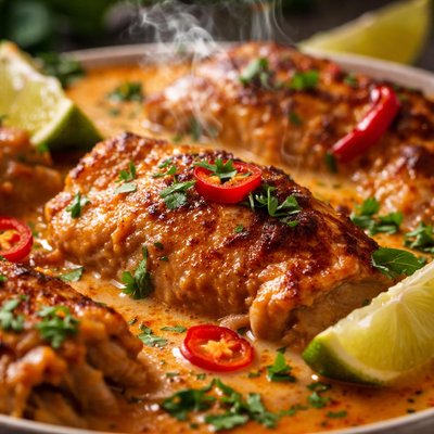 Image of Portuguese African Chicken in Coconut Sauce