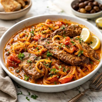 Image of Portuguese Beef and Onions Bifes De Cebolada