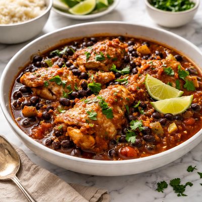 Image of Portuguese Black Bean Chicken Stew