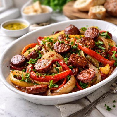 Image of Portuguese Chourico and Peppers