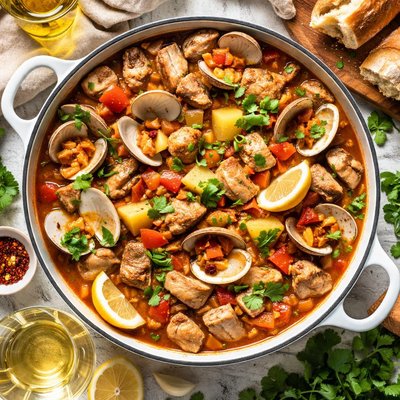 Image of Portuguese Pork Clam Stew