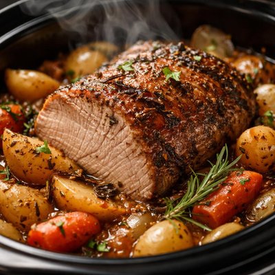 Image of Posh Pork Roast Crockpot
