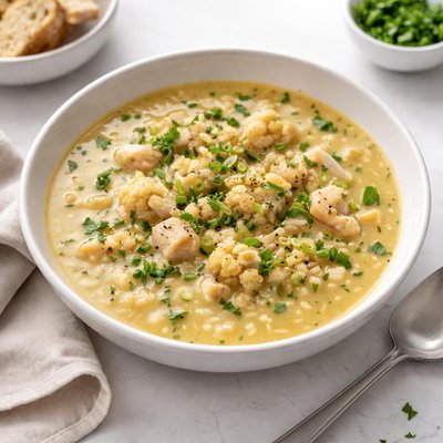 Image of Pot O Gold Cauliflower Chicken and Rice Soup
