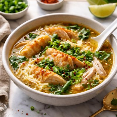 Image of Pot Sticker Chicken Egg Drop Soup