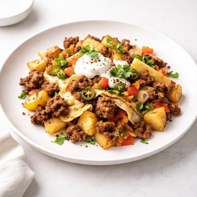 Image of Potato and Beef Tortilla Skillet