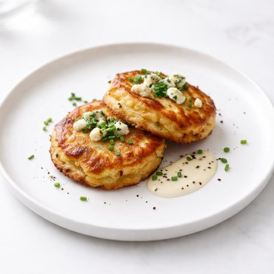 Image of Potato and Bleu Cheese Cakes