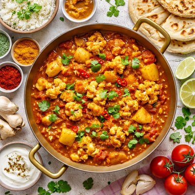 Image of Potato and Cauliflower Curry
