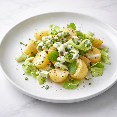 Image of Potato and Celery Salad with Blue Cheese Dressing