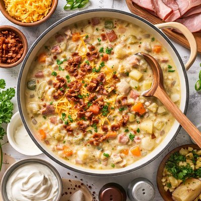 Image of Potato and Country Ham Soup