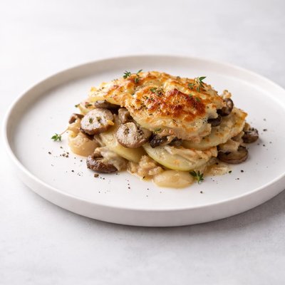 Image of Potato and Mushroom Gratin Nigella Lawson
