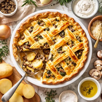 Image of Potato and Mushroom Pie