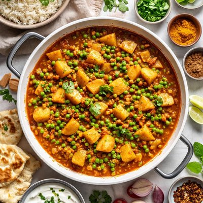 Image of Potato and Pea Curry