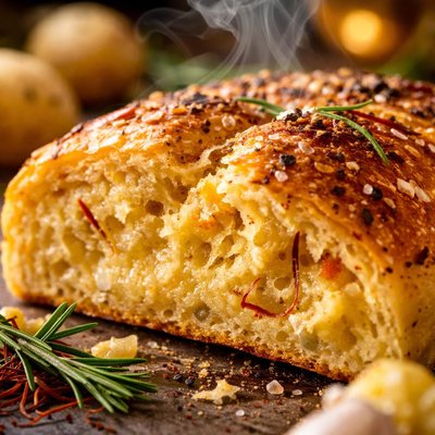 Image of Potato and Saffron Bread