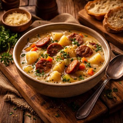 Image of Potato and Sausage Soup